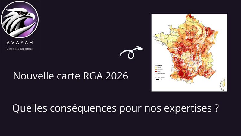 Comparaison des cartes retrait-gonflement des argiles 2020 et 2026 en Île-de-France avec Avayah Expertise